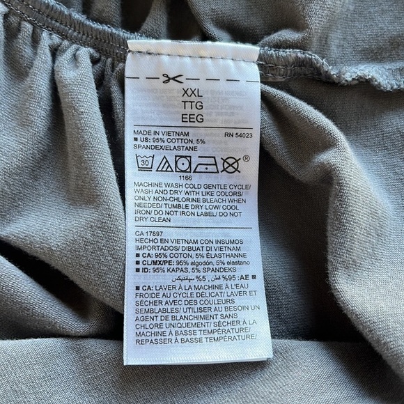 Old Navy Maternity Women’s V-neck Gray Knit Top Long Sleeve Ruched Size XXL - Picture 11 of 12